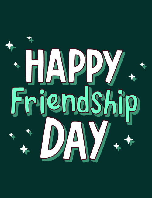 Shiny Vibes Only – Friendship Day Card