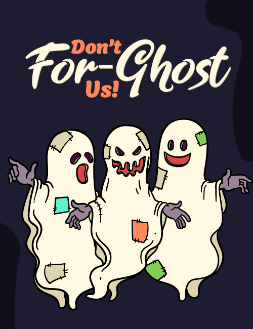 Funny Ghost Farewell Card