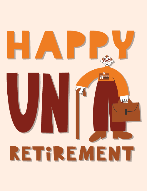Funny Uni-Retirement Card