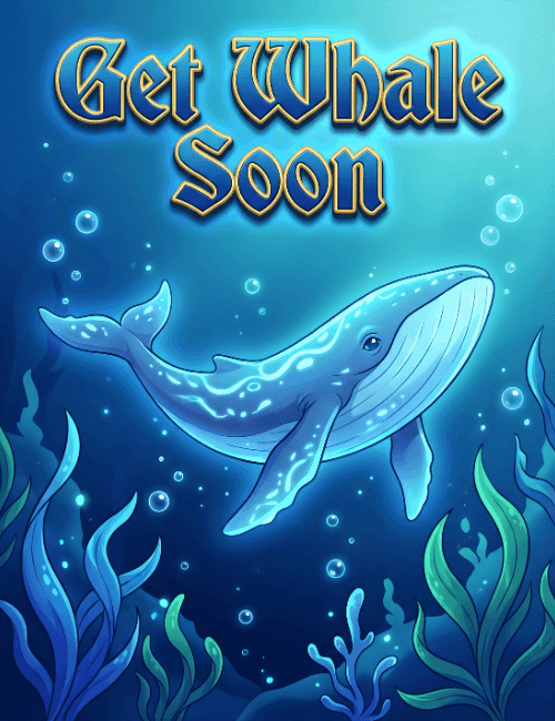 get whale soon funny get well card