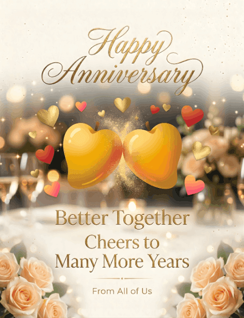 Happy Anniversary Better Together Many Years