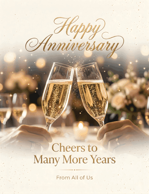 Happy Anniversary Cheers To Many More