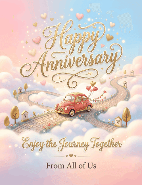Happy Anniversary Enjoy The Journey Together