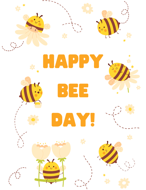 Happy Bee Day Birthday Card
