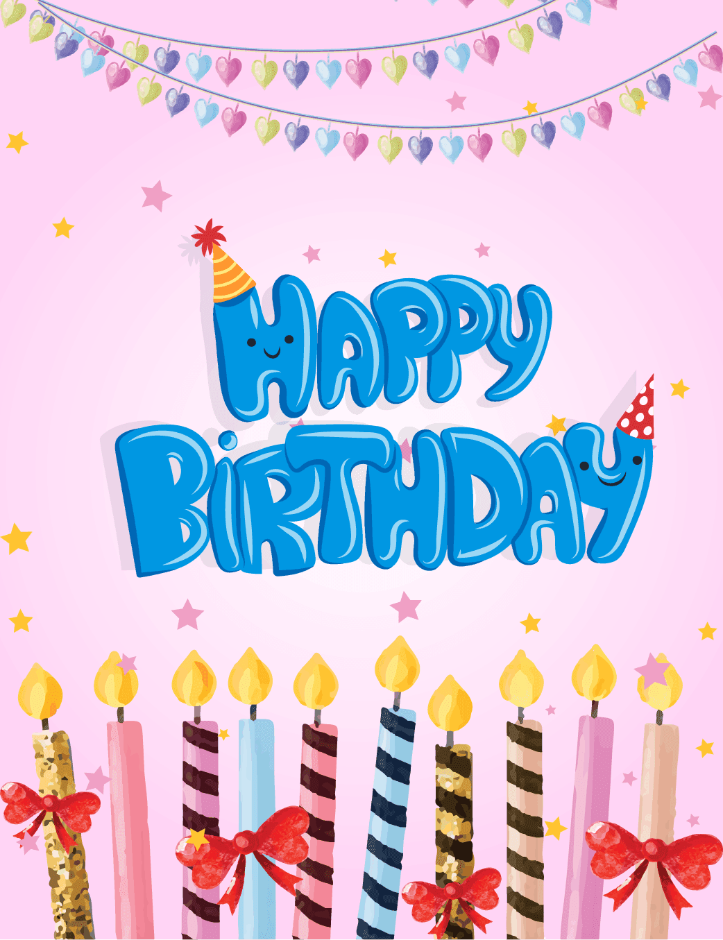 Happy Birthday Candles Card