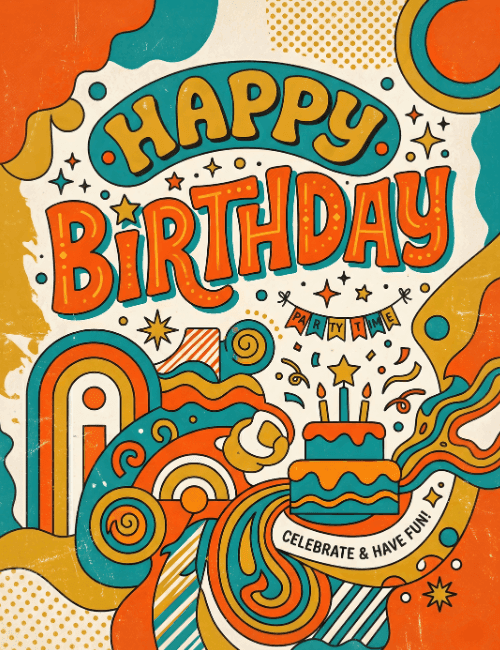 Happy Birthday Celebrate & Have Fun