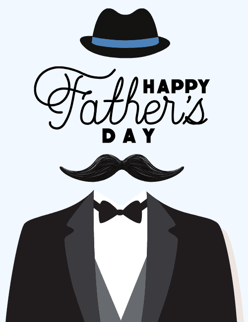 Happy Father’s Day Gentleman Dad Style Greeting Card