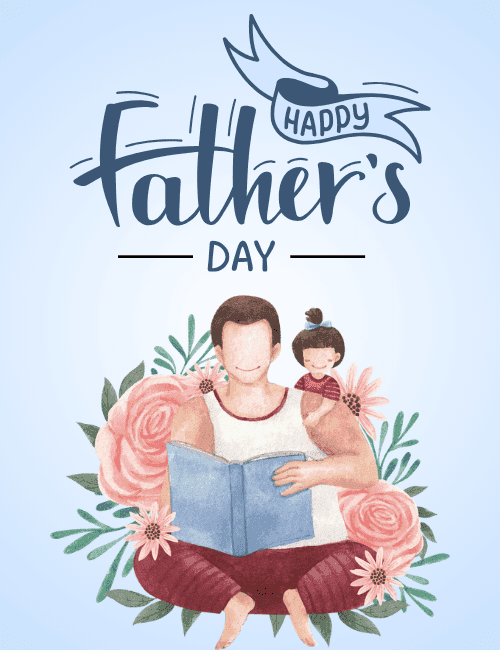 Happy Father’s Day Reading Dad Sentimental Greeting Card