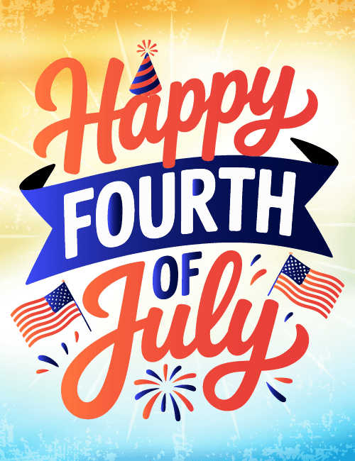 Happy Fourth of July Patriotic Celebration Card