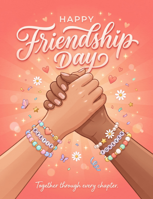 Happy Friendship Day Together Through Every Chapter