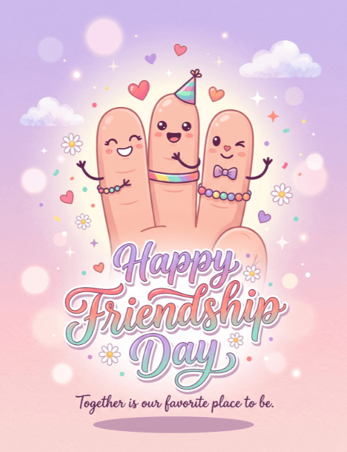 Happy Friendship Day Together Is Our Favorite Place