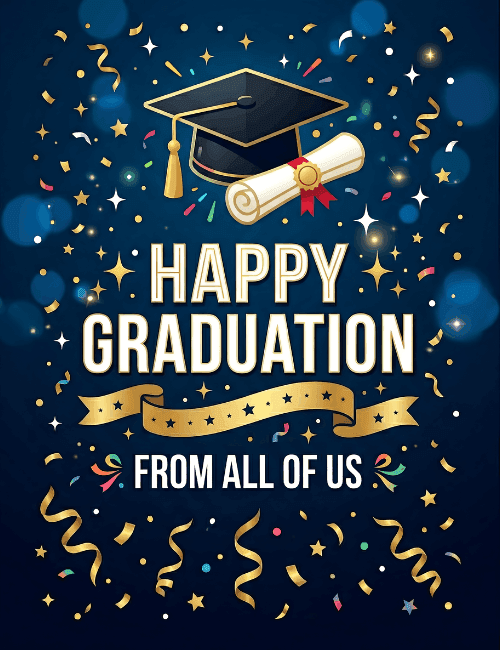 Happy Graduation From All Of Us