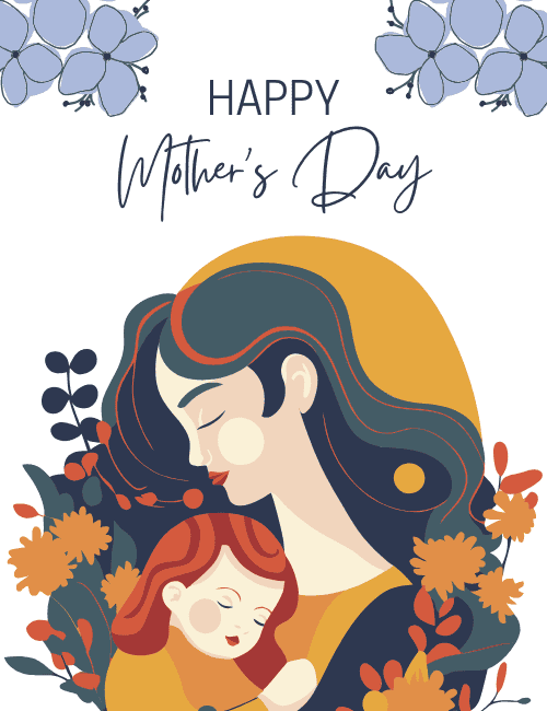 Happy Mother’s Day Artistic Mother Portrait Greeting Card
