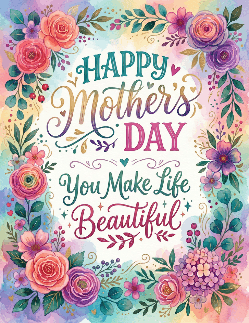 Happy Mother’s Day You Make Life Beautiful