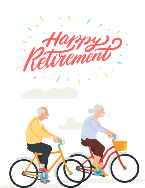 Pedal Into Retirement ecard