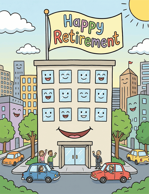 Happy Retirement – Group Celebration Card