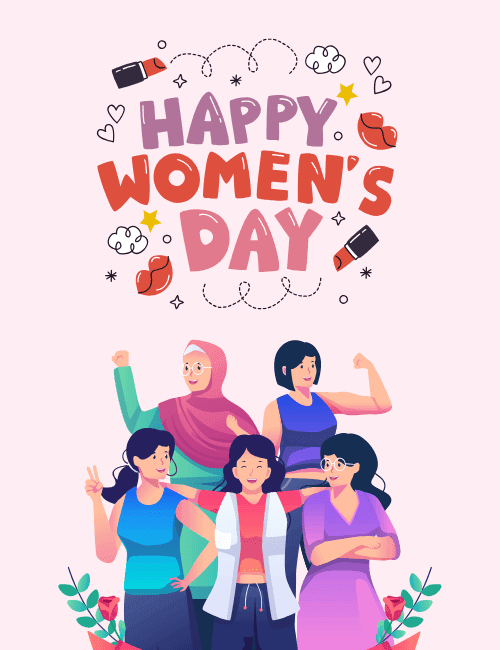 Happy Women’s Day Empowered Women Celebration Card