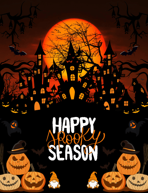 Haunted Mansion Halloween Card