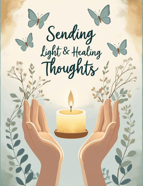 Healing Light Sympathy Card