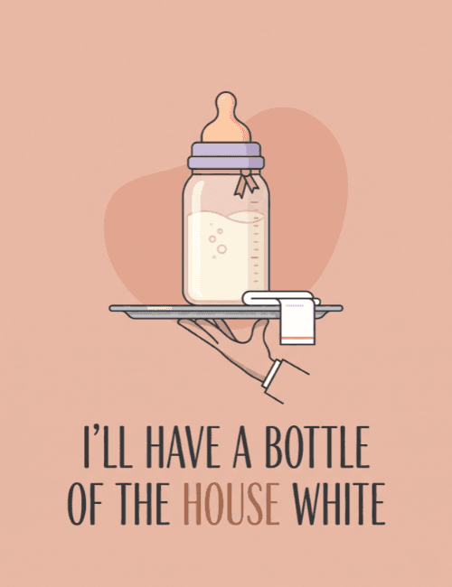 House White Baby Shower Card