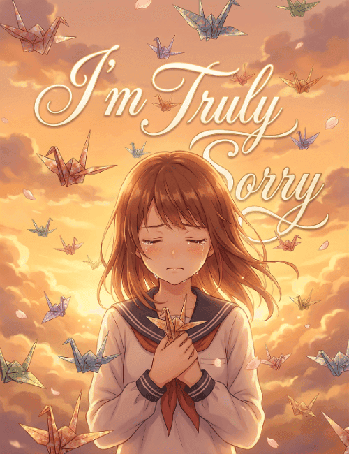 I’m Truly Sorry Aesthetic Origami Apology Card