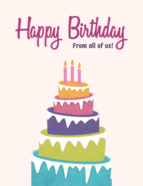 Layer Cake Birthday Card