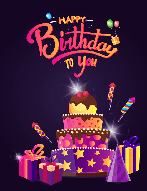 Luxury Party Happy Birthday To You Celebration