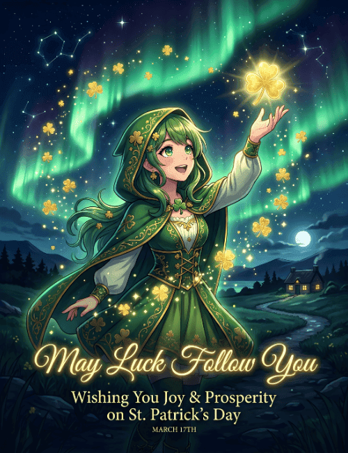 May Luck Follow You St Patrick’s Day Card