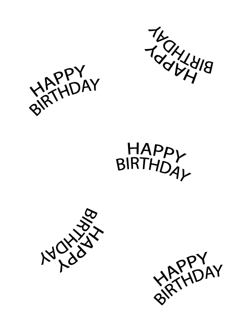 Minimal Happy Birthday Text Card