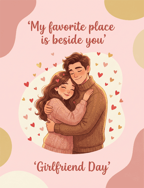 My Favorite Place Is Beside You – Romantic Couple Card