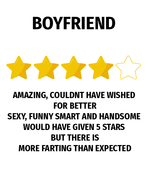 National Boyfriend Day Funny Boyfriend Review Card