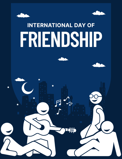 Under the Stars – Musical Friendship Card