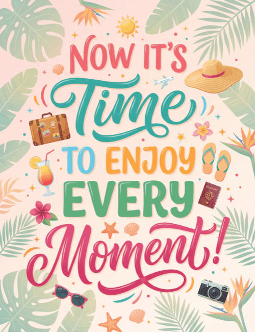 Now It's Time to Enjoy Every Moment Retirement Card