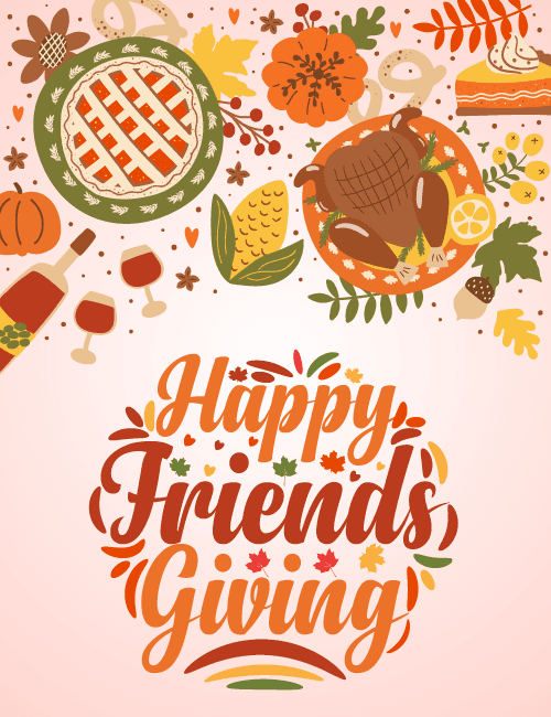 Office table with food and coworkers celebrating