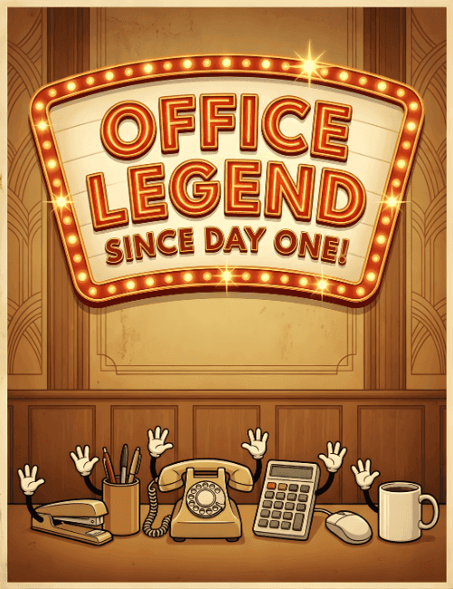 Office Legend Since Day One – Work Anniversary Card