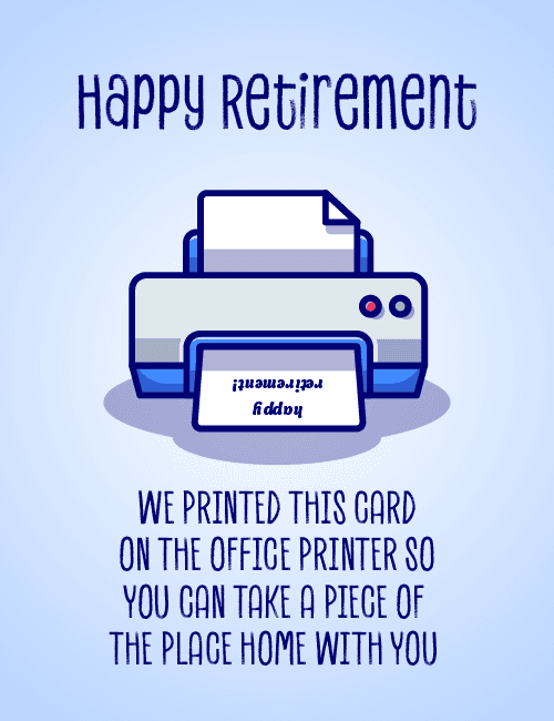 Office Printer Goodbye