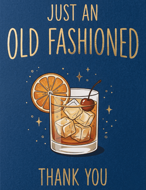Old Fashioned Thank You Card