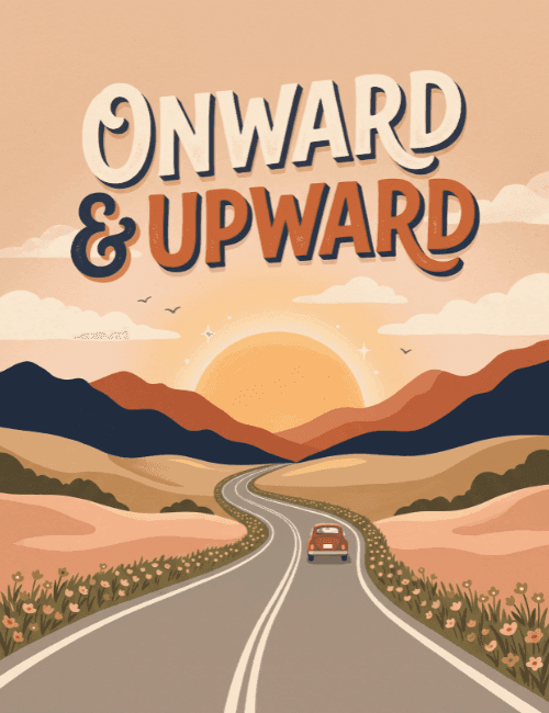 Onward and Upward Farewell Card