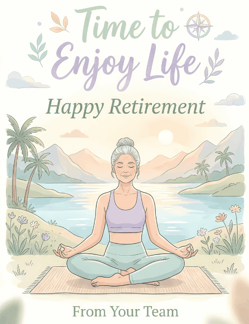 Time to Enjoy Life Happy Retirement Card