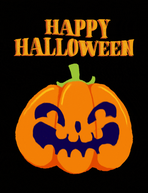 Pumpkin Glow Halloween Card