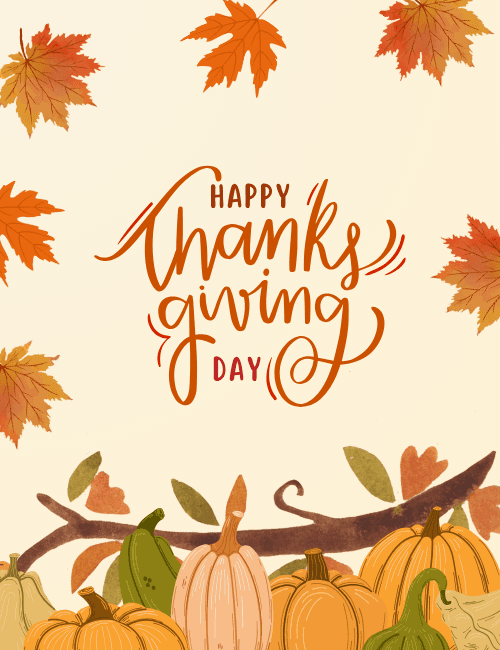 Pumpkin Patch Thanksgiving Card