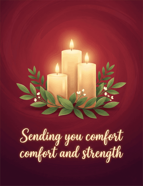 Sending You Comfort and Strength Sympathy Card