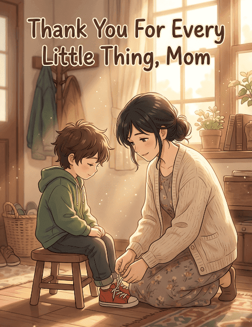 Thank You for Every Little Thing Mom Mother’s Day Card