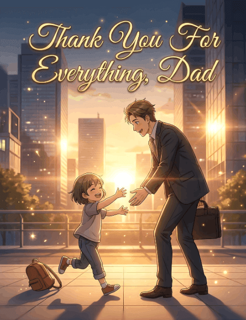 Thank You for Everything Dad Father’s Day Card