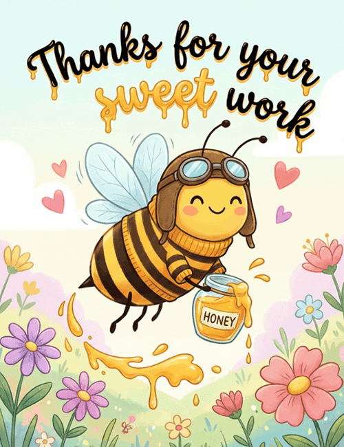 Thanks for Your Sweet Work