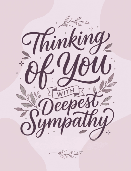 Thinking of You Sympathy Card