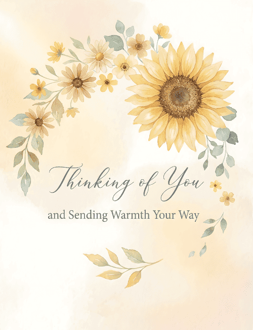 Thinking Of You Sending Warmth Your Way