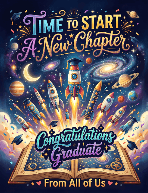 Time To Start New Chapter Graduation