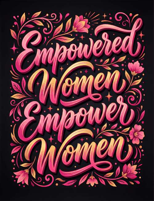 Bold & Bright: Empowered Women Statement Card