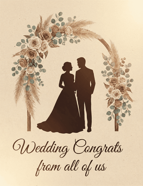 Wedding Congrats from All of Us